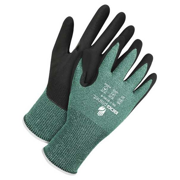 Bdg 15 Gauge Verde HPPE/Cristal con Palma de NBR Net Zero, Talla L (9) - 99-1-8130-9