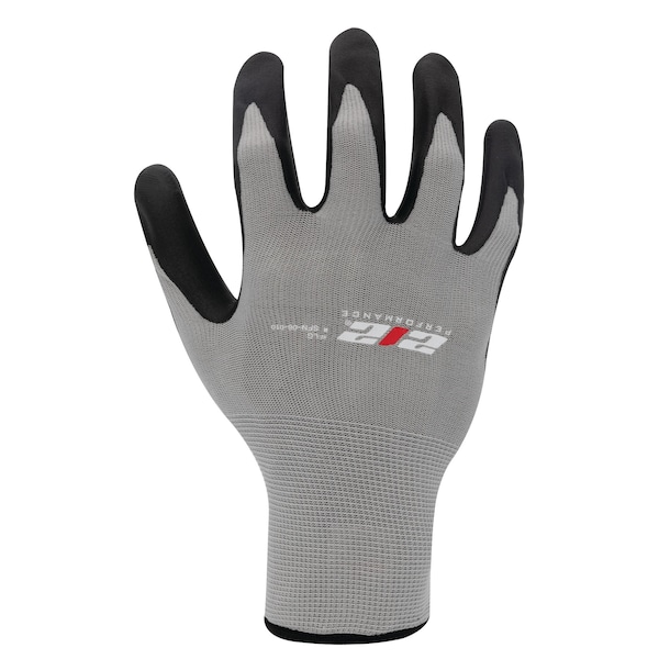 Guantes de trabajo multipropósito con palma de nitrilo espumado sin costuras de 212 Performance en gris, tamaño pequeño - SFN-06-008