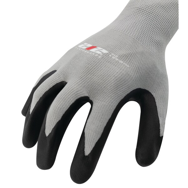 Guantes de trabajo multipropósito con palma de nitrilo y espuma sin costuras en gris, tamaño extra grande - SFN-06-011