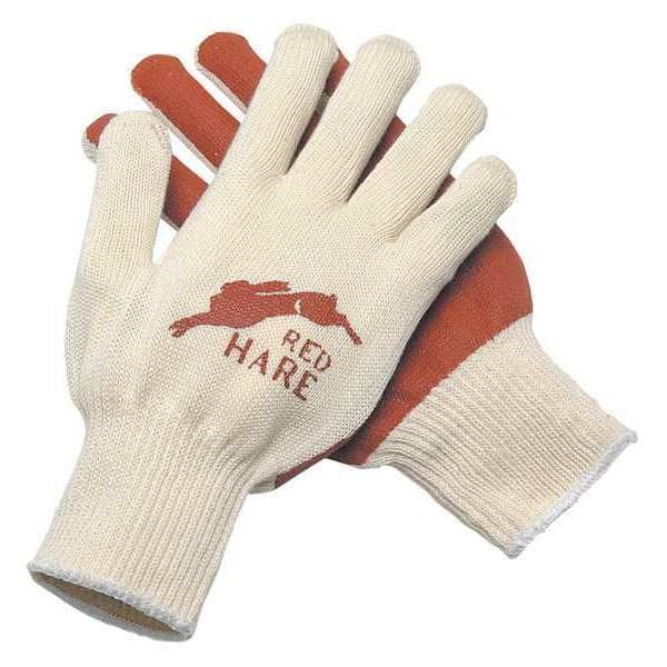 Guantes recubiertos de nitrilo Mcr Safety, cobertura en la palma, color natural, tamaño grande, paquete de 12 - 9670L
