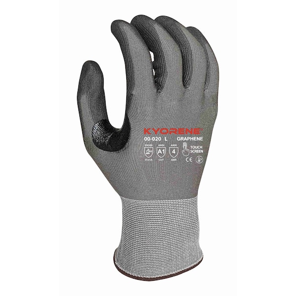 Kyorene 15g Gris Kyorene Gráfico
Forro A1 con recubrimiento de palma de poliuretano negro (XS) Guantes PK - 00-020 (XS)