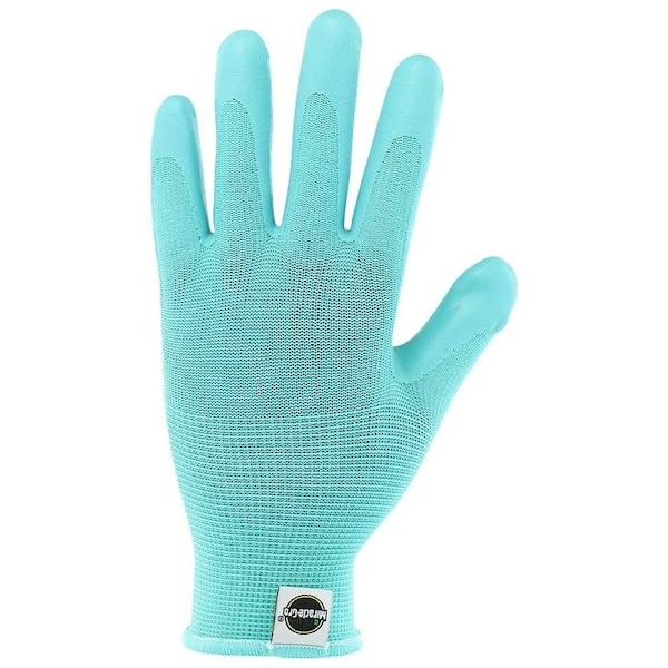 Guantes de jardín transpirables Miracle-Gro MG30607WML, para mujeres, ML, puño tejido, recubrimiento de nitrilo, guante de látex - MG30607/WML