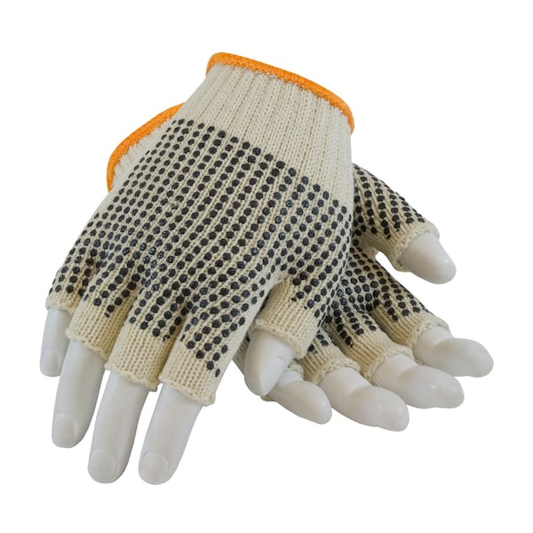 Guante tricotado sin costuras recubierto de PVC, calibre 7, paquete con 12 piezas - 37-C119PDD/L