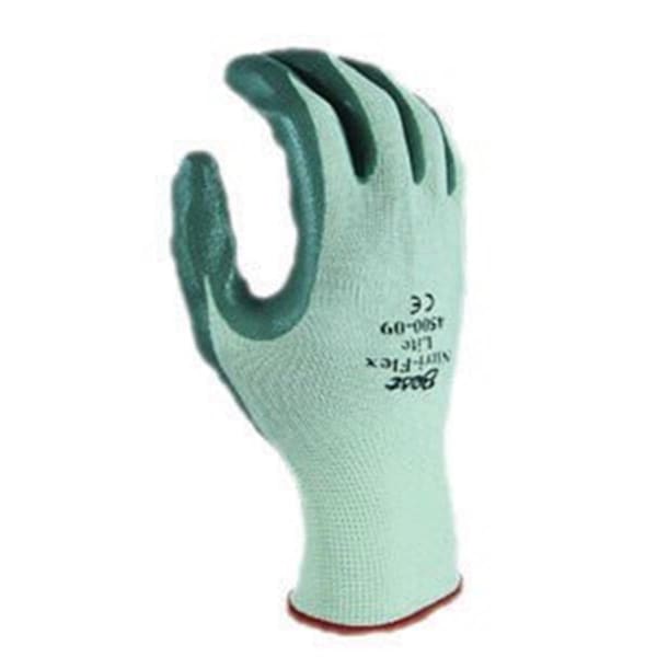 Guantes recubiertos de nitrilo en la palma Keen Dispose - Verde - Talla 9 - KE3671382