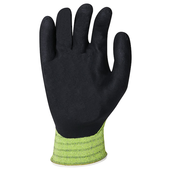 Guantes de Nylon con Spandex tejido, recubiertos de Nitrilo Sandy, tamaño MD, par - 22516