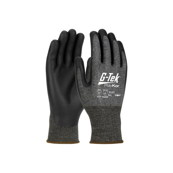 Guante tejido sin costuras Pip G-Tek Polykor X7 con mezcla de NeoFoam recubierta compatible con pantalla táctil, XXL, paquete de 12 - 16-377/XXL