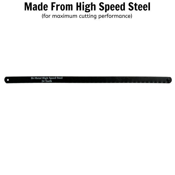 Teng Tools 2pc x 24 Teeth Spare Hacksaw Blades Swedish High Speed - 70 - 702