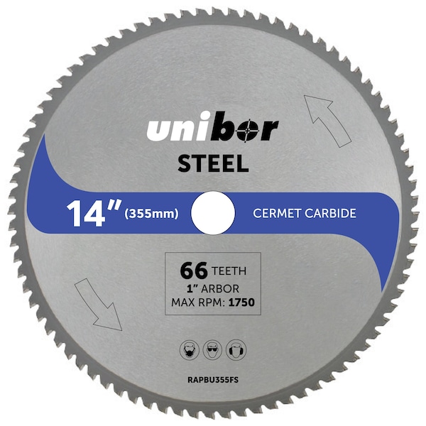 Unibor 14" Cermet Steel Blade - RAPBU355FS