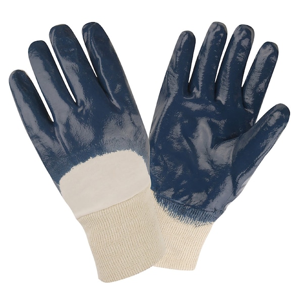 Guantes de Carnaza Soportada, Nitrilo, Lisos, Forrados con Interlock, Recubiertos en la Palma, Talla Chica, Paquete de 12 - 6880S