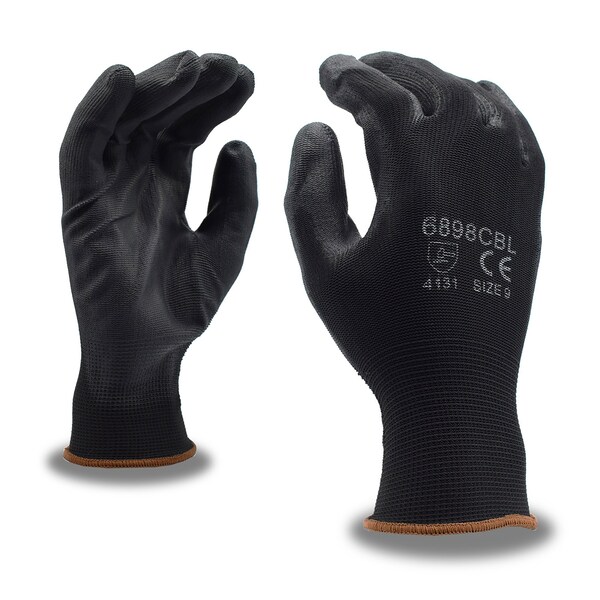 Guantes de punto de máquina recubiertos de poliuretano Cordova, blanco, cubierta de poliéster, XXL, paquete de 12 - 6898CXXL