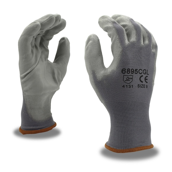 Guantes de punto de máquina recubiertos de poliuretano, Cor-Touch Lite, gris, S, paquete de 12 - 6895CGS