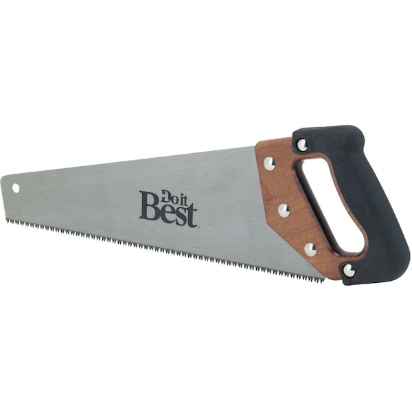 All-Source 15 In. L. Blade 9 PPI Wood, Rubberized Grip Handle Hand Saw - 262SS18R