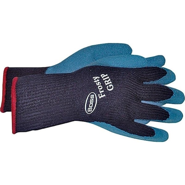 Guantes de protección Boss Frosty GRIP Series, S, puño de muñeca tejido, guante de acrílico, azul - 8439S