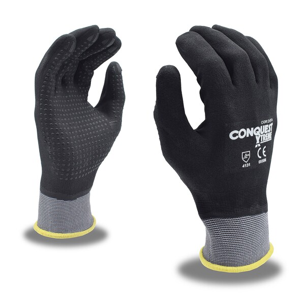 Cordova Conquest Xtreme, Nitrilo, Espuma, Guantes con Puntos, S, 12 Paq. - 6930S