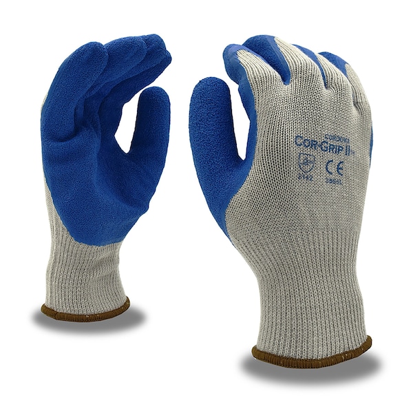 Guantes de tejido de máquina recubiertos de látex natural Cordova, COR-GRIP, M, 12 piezas - 3896M