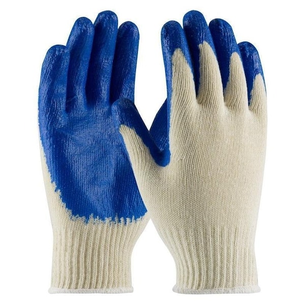 Guantes recubiertos de PIP para jefe, L, 9.8 pulgadas L, puño de punto continuo, recubrimiento de látex de caucho natural, Guante de algodón/poliéster - 39-C122/L