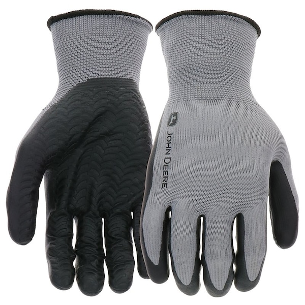Guante de nitrilo texturizado para hombre tamaño grande de John Deere - JD37215-L