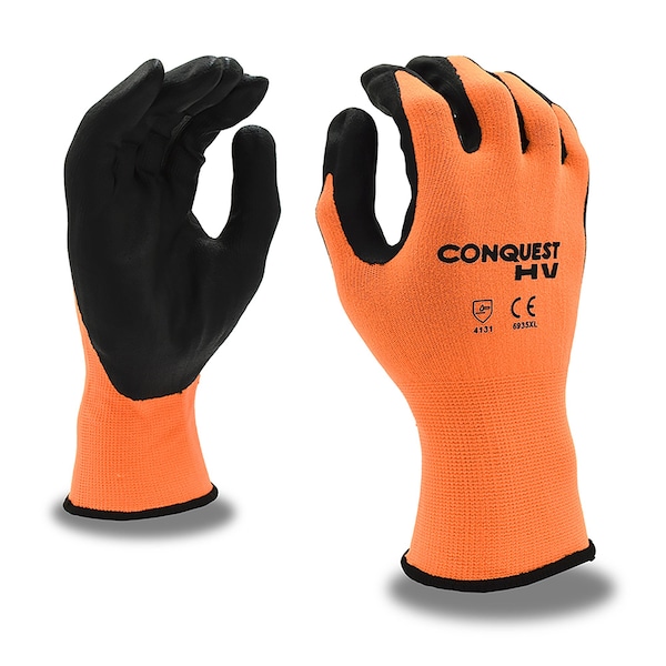 Cordova Conquest HV, Guantes de Microespuma Nitrilo/PU, S, Paquete de 12 - 6935S