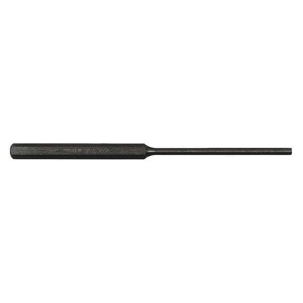 Mayhew Pin Punch, Steel, 7-7/8in.L, 3/16in. Tip - 71501