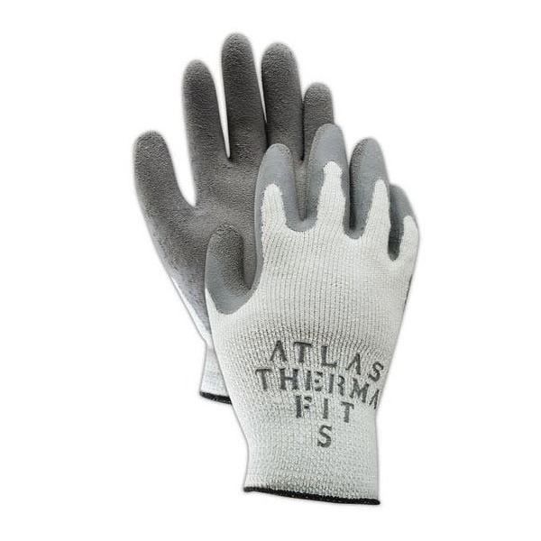 Guante tejido Atlas ThermaFit PF451 de SHOWA Best Glove con recubrimiento de látex, paquete de 12 - 451-09