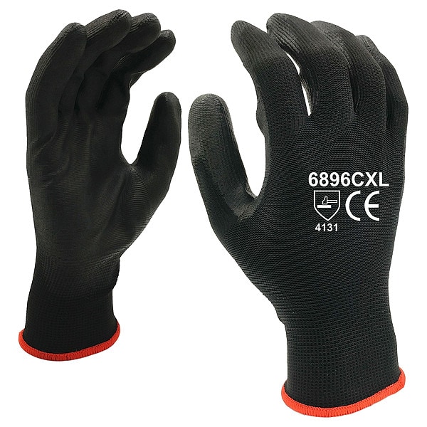 Guantes Cordova, 13 ga., Negros, Nylon, L, Paquete de 12 - 6896CL