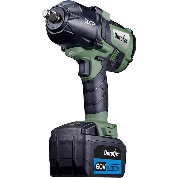 Durofix DXP 60V 1/2" BLDC Jumbo Impact Wrench 3-Stage 1500 ft-lbs, Kit - RI60164-PM