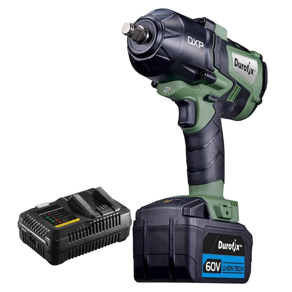 Durofix DXP 60V 1/2" BLDC Jumbo Impact Wrench 3-Stage 1500 ft-lbs, Kit - RI60164-PM