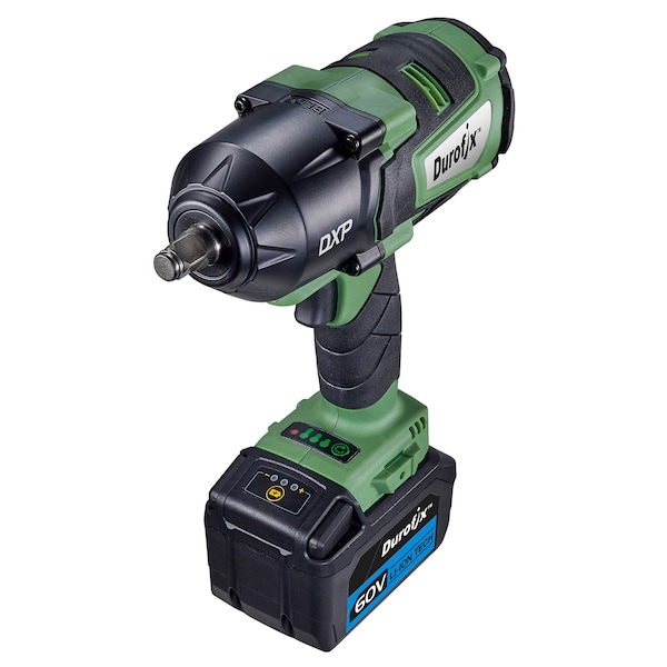 Durofix DXP 60V 1/2" BLDC Jumbo Impact Wrench 3-Stage 1500 ft-lbs, Kit - RI60164-PM