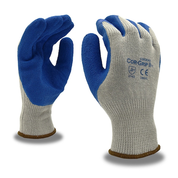 Guantes de tejido de máquina recubiertos de látex natural Cordova, COR-GRIP, S, 12PK - 3896S
