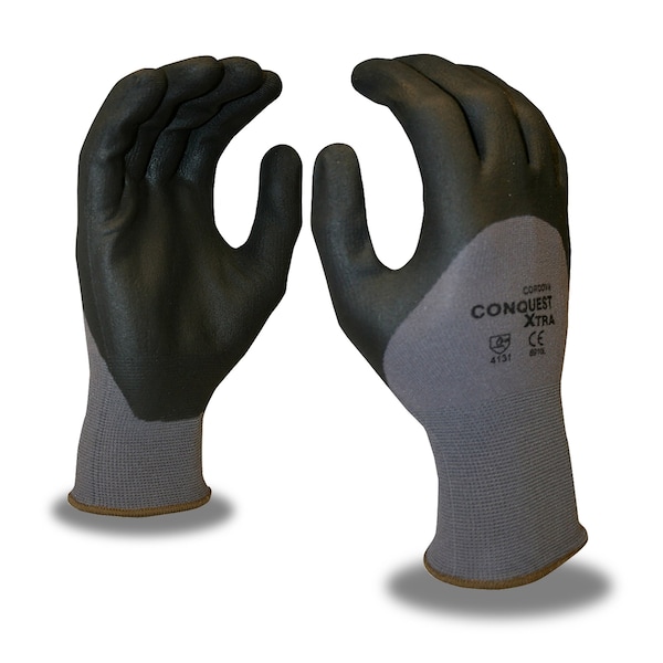 Cordova Conquest Xtra, Guantes de nitrilo y microespuma, M, 12 paquetes - 6910M