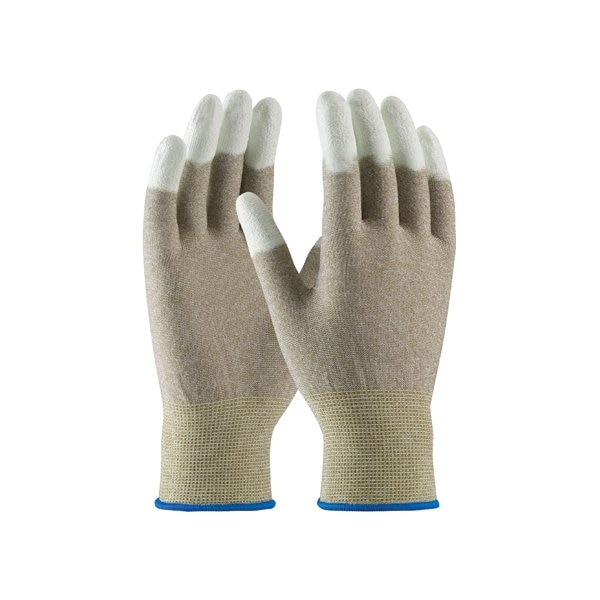 Guantes de Nylon Recubiertos en la Punta de los Dedos Preferidos Bsc ESD - Grande, 12 paquetes - COM00442110