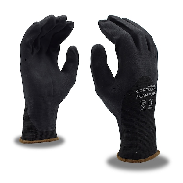 Cordova COR-TOUCH FOAM PLUS, Guantes de espuma de nitrilo/PU, M, 12 paquetes - 6897M