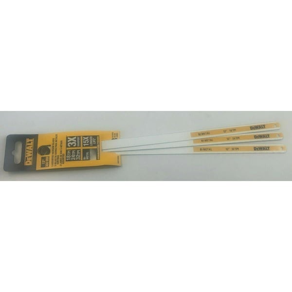 Totalturf 12 in. Hacksaw Blade Set, 3PK - TO3304854
