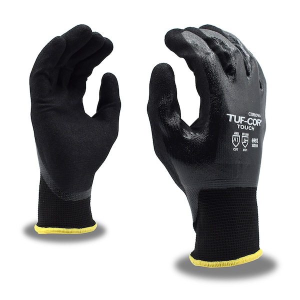Cordova Tuf-Cor Touch, Guantes de Nitrilo, A1, M, paquete de 12 - 6992M
