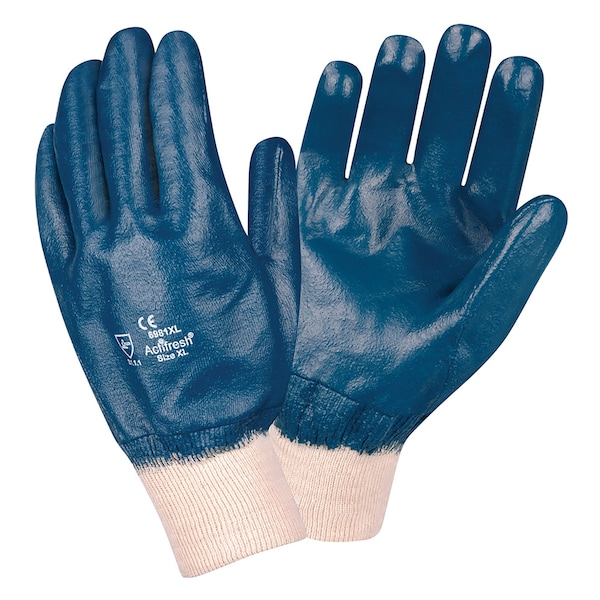 Cordova Compatible, Brawler II, Guantes de Nitrilo, Lisos, con Forro de Interlock, Totalmente Recubiertos, Talla L, Paquete de 12 - 6981L