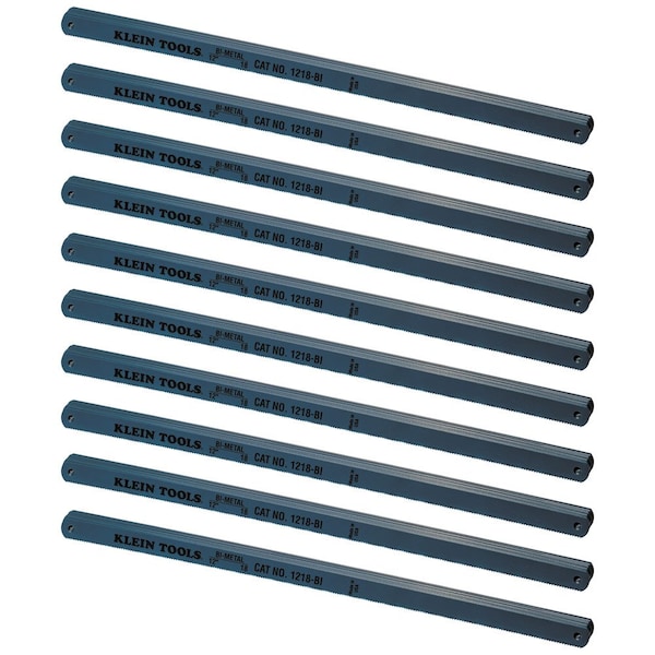 Klein Tools Bi-Metal Blades, 18 TPI, 12-Inch, 100-Pack - 1218BI
