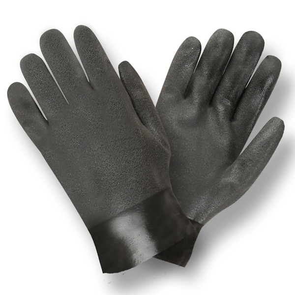 Cordova Negro PVC-Doble Recubierto, Agarre de Papel de lija, Forro de Jersey - 10 Pulgadas, Paquete de 12 - 5110SJ