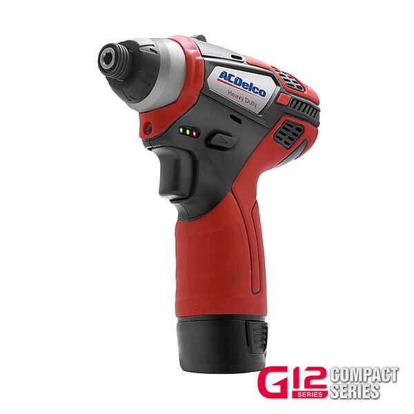 Acdelco G12 12V 1/4'' Cordless Impact Driver, 2-Batery, ARI12105 - ARI12105P