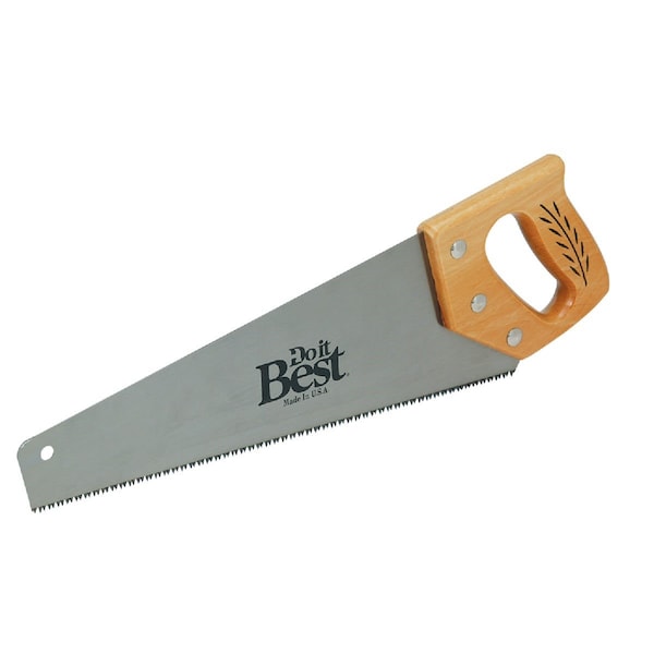 All-Source 15 In. L. Blade 9 PPI Wood Handle Hand Saw - 262SS159