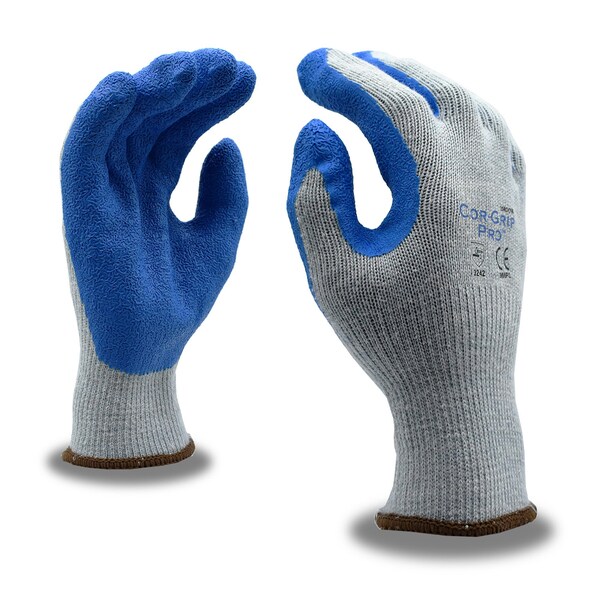 Cordova COR-GRIP PRO, Guantes de látex, Crinkle, Premium, S, paquete de 12 - 3986PS