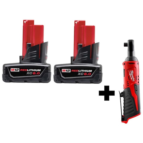 Milwaukee Tool M12 Battery, M12 Battery, M12 Ratchet - 48-11-2460, 48-11-2460, 2457-20