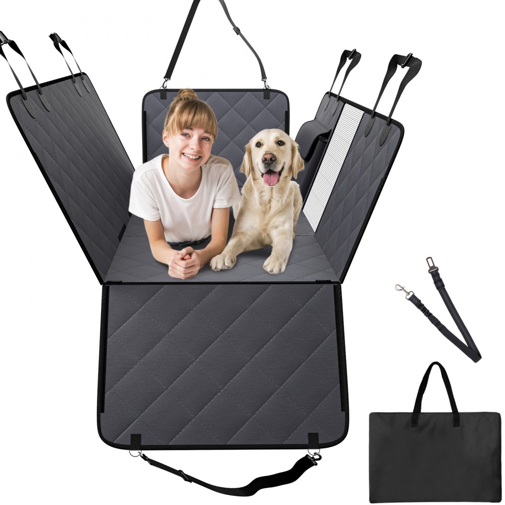 VEVOR 54 x 24 in Dog Car Seat Cover for Back Seat Waterproof 600D for Cars - QBDXJC5424IN9S96GV0