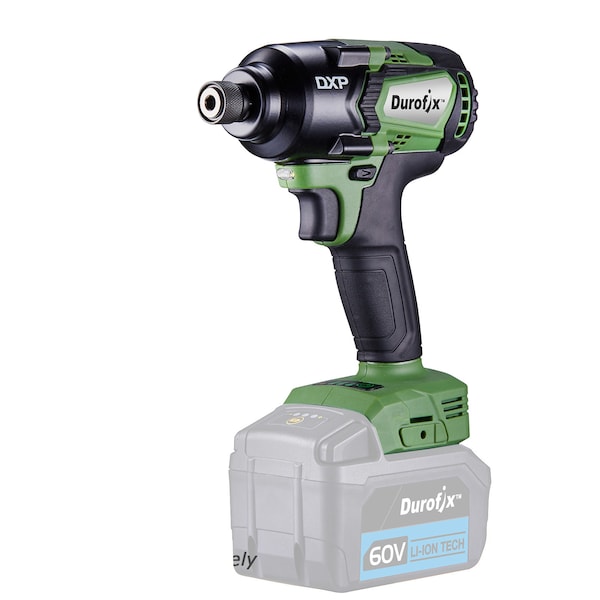 Durofix DXP 60V BLDC 1/4" Impact Driver 3-Stage 200 ft-lbs, Tool Only - RI60165A1T
