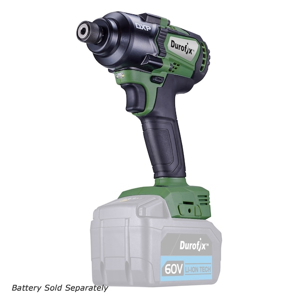 Durofix DXP 60V BLDC 1/4" Impact Driver 3-Stage 200 ft-lbs, Tool Only - RI60165A1T