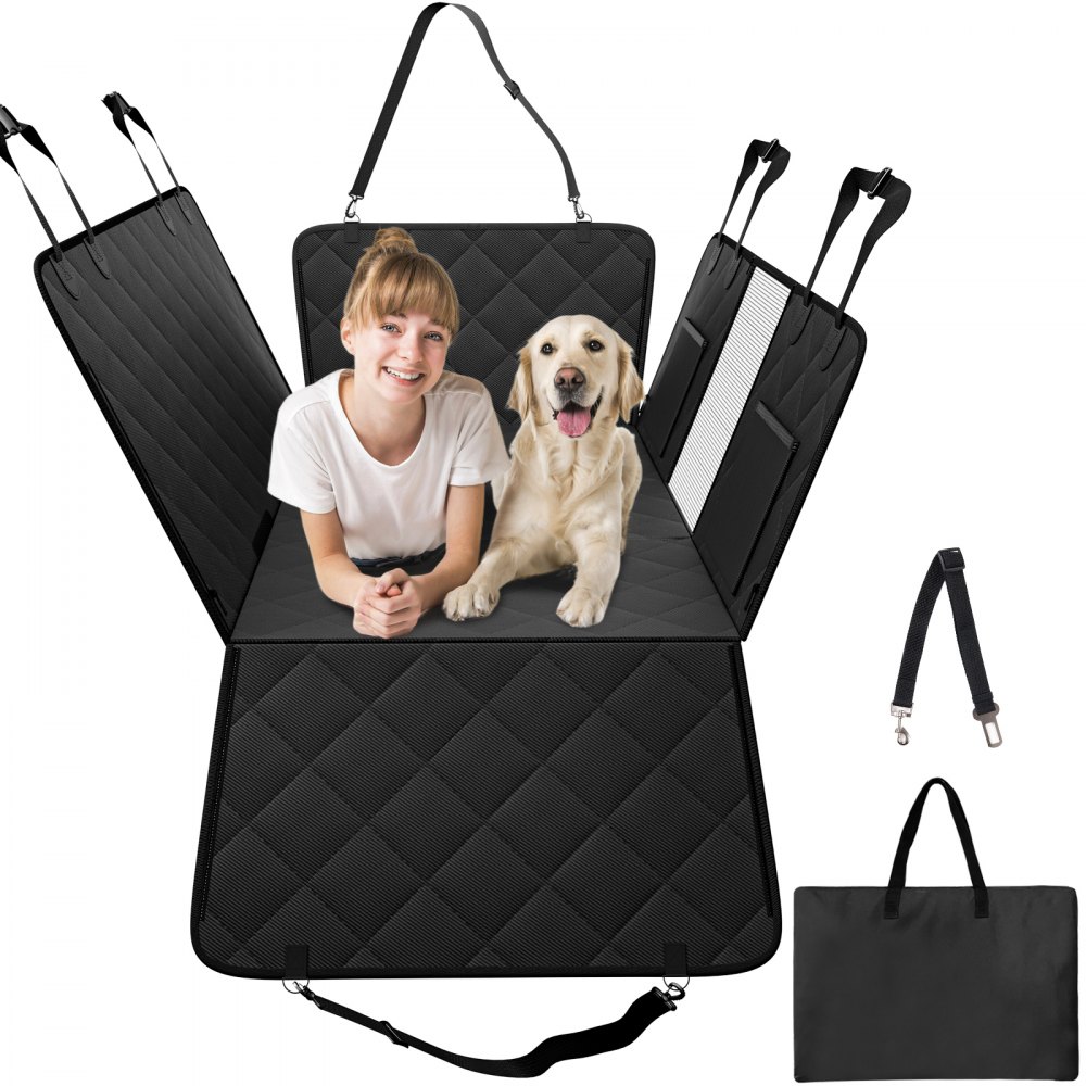 VEVOR 53 x 24.8 in Dog Car Seat Cover for Back Seat Waterproof 600D for Cars - QBDXJC53248IXBW99V0
