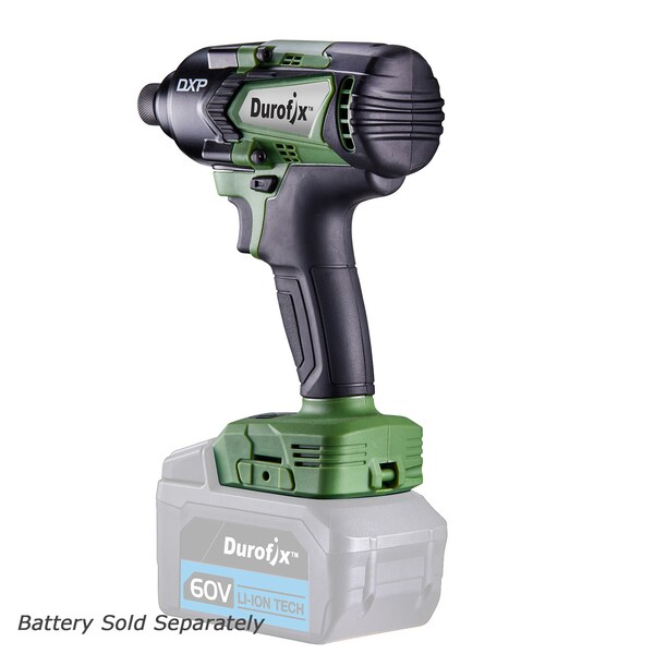 Durofix DXP 60V BLDC 1/4" Impact Driver 3-Stage 200 ft-lbs, Tool Only - RI60165A1T