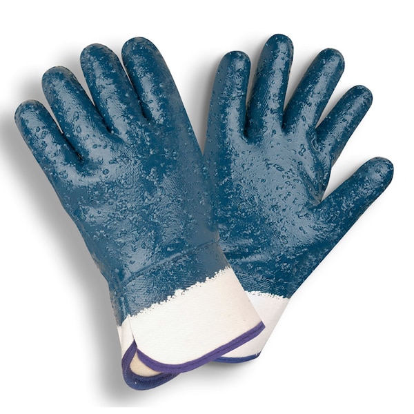 Guantes de Jersey Forrados con Puño de Seguridad de Nitrilo con Apoyo de Cordova, Suaves, Paquete de 12 - 6860R-10