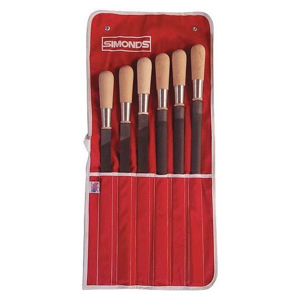 Simonds Half Round File, Half Round, 10inL, Natural - 72758830