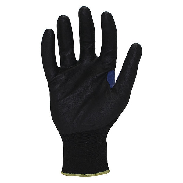 Guantes recubiertos de nitrilo con espuma de Ironclad Performance Wear, cobertura en la palma, negro, talla L, par - KKC1FN-04-L