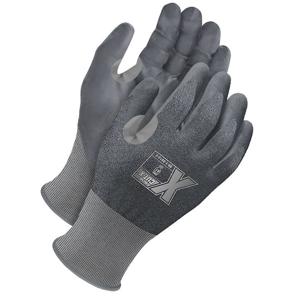 Guantes revestidos de NBR Bdg, calibre 21, gris, XL, empaquetados al vacío - 99-1-9510-10-K
